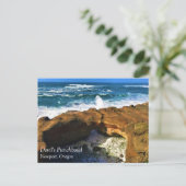 Devil's Punchbowl, Newport, Briefkaart Oregon (Staand voorkant)