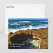 Devil's Punchbowl, Newport, Briefkaart Oregon (Voorkant / Achterkant)