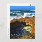Devil's Punchbowl, Newport, Briefkaart Oregon (Voorkant / Achterkant)