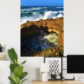 Devil's Punchbowl, Newport, Oregon Poster (Thuiskantoor)