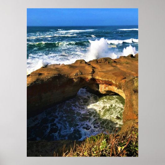 Devil's Punchbowl, Newport, Oregon Poster (Voorkant)