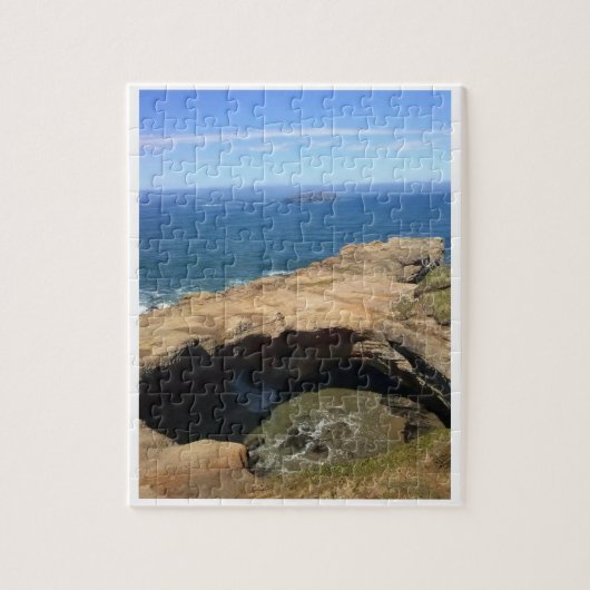 Devil's Punchbowl & Otter Rock, OR Legpuzzel (Verticaal)
