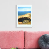 Devil's Punchbowl & Otter Rock, Oregon Canvas Afdruk (Insitu (Woonkamer))
