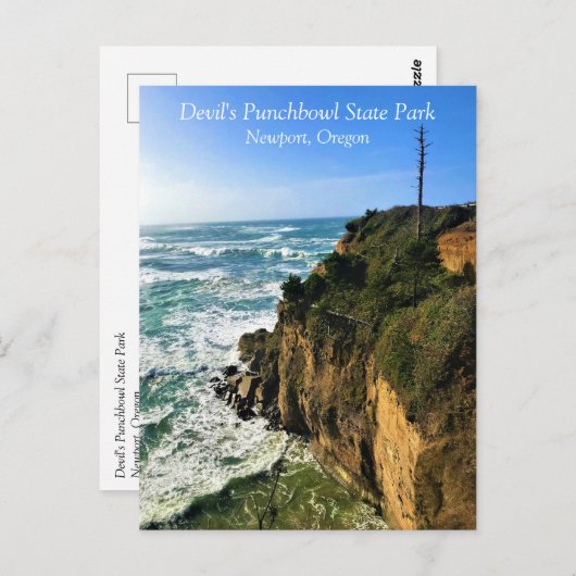 Devil's Punchbowl State Park, Newport, Oregon Post Briefkaart (Voorkant / Achterkant)