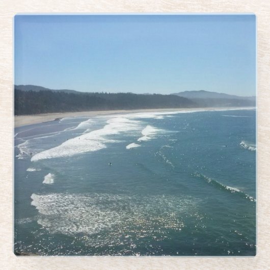 Devil's Punchbowl State Park, Oregon Coast Glazen Onderzetter (Voorkant)