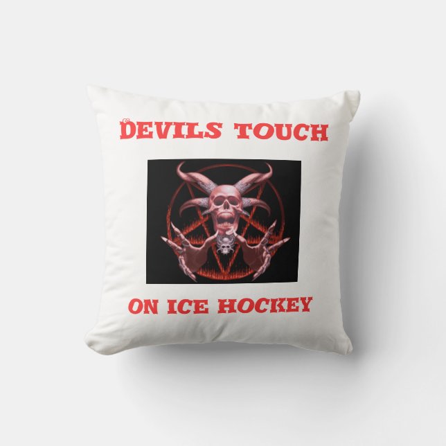 DEVILS raken op ijshockeykkussens Kussen (Voorkant)