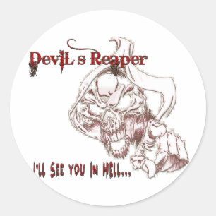 Devil's Reaper Ronde Sticker