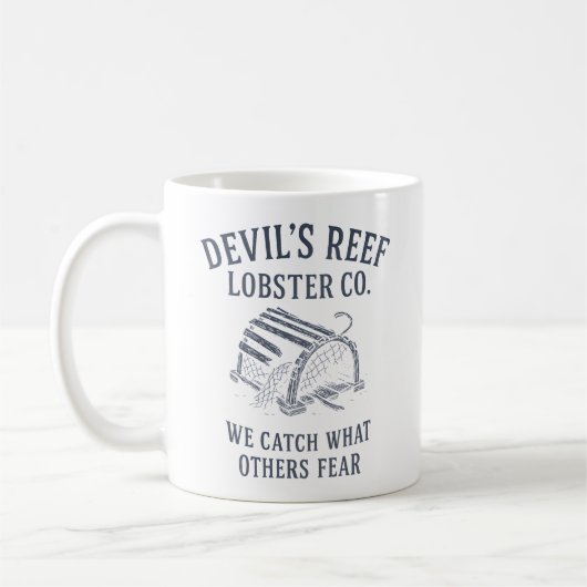 Devil's Reef Lobster - We vangen wat anderen vreze Koffiemok (Links)