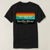 Devils River State Natuurgebied Texas Vissen Kaya T-shirt (Design voorkant)