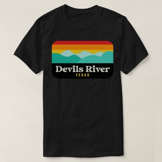 Devils River State Natuurgebied Texas Vissen Kaya T-shirt (Design voorkant)