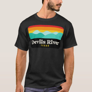 Devils River State Natuurgebied Texas Vissen Kaya T-shirt