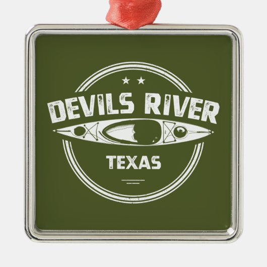 Devils River Texas Kayaking Metalen Ornament (Voorkant)