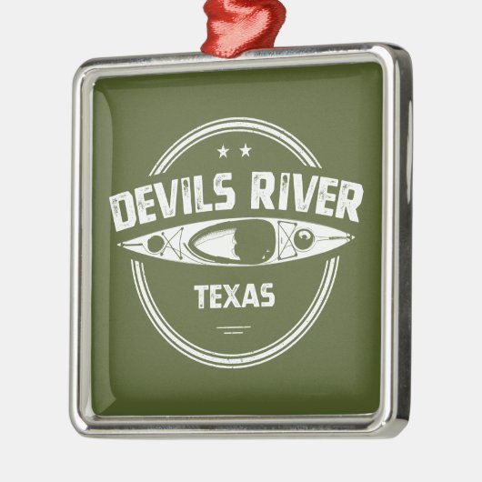 Devils River Texas Kayaking Metalen Ornament (Links)