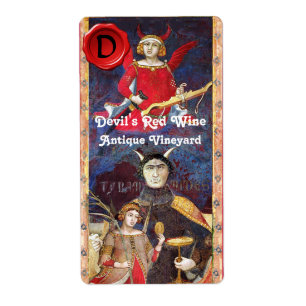 DEVIL'S RODE WINE WAX SEAL MONOGRAM/ANTIEK DOELSTE ETIKET