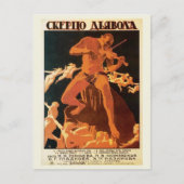 Devil's Scherzo 1917 Russian Film Briefkaart (Voorkant)