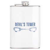 Devil's toren die snel klimmen heupfles (Voorkant)