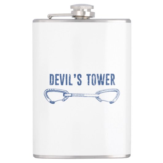 Devil's toren die snel klimmen heupfles (Voorkant)