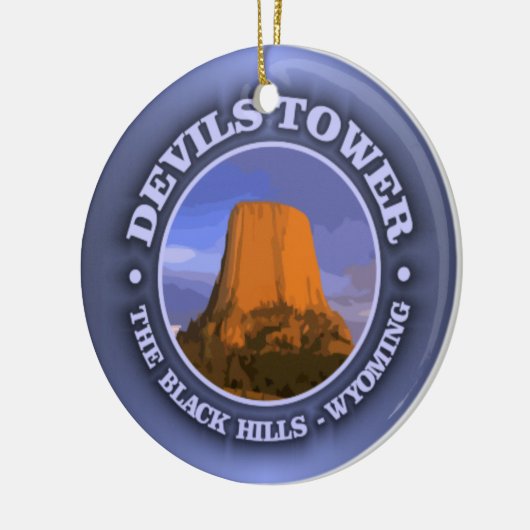 Devils Tower 3 Keramisch Ornament (Links)