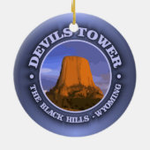 Devils Tower 3 Keramisch Ornament (Achterkant)