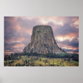 Devils Tower Amazing Clouds Poster (Voorkant)