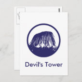Devil's Tower Briefkaart (Voorkant / Achterkant)