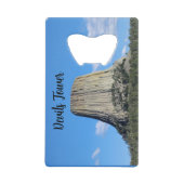 Devils Tower Creditkaart Flessenopener (Voorkant)