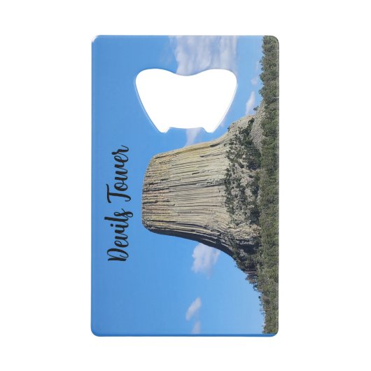 Devils Tower Creditkaart Flessenopener (Voorkant)