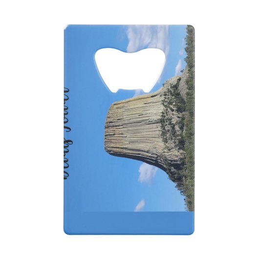 Devils Tower Creditkaart Flessenopener (Achterkant)