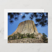Devil's Tower, Devil's Tower National Monument (WY Briefkaart (Voorkant / Achterkant)