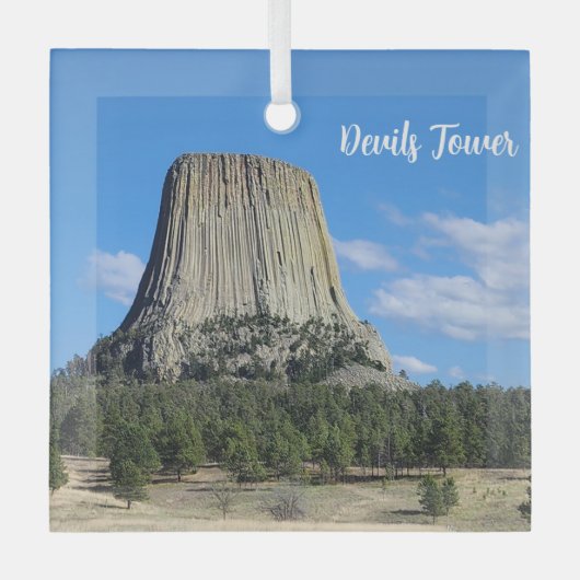 Devils Tower Glas Ornament (Voorkant)