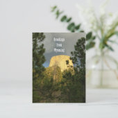 Devils Tower - Groetings uit Wyoming Briefkaart (Staand voorkant)