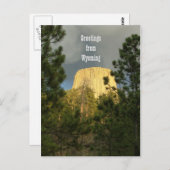 Devils Tower - Groetings uit Wyoming Briefkaart (Voorkant / Achterkant)