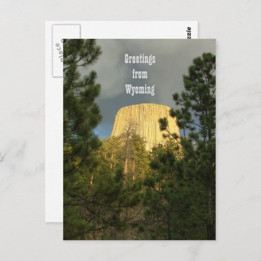 Devils Tower - Groetings uit Wyoming Briefkaart (Voorkant / Achterkant)