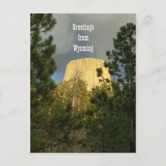 Devils Tower - Groetings uit Wyoming Briefkaart (Voorkant)