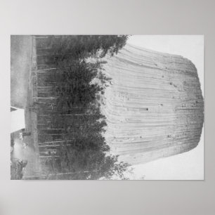 Devil's Tower met 4 mensen op de voorgrond Poster