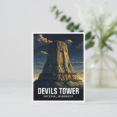 Devils Tower Nationaal Monument Reizen Wyoming Briefkaart (Staand voorkant)