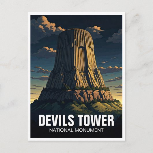 Devils Tower Nationaal Monument Reizen Wyoming Briefkaart (Voorkant)