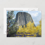 Devil's Tower National Monument Briefkaart (Voorkant / Achterkant)
