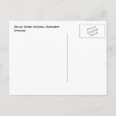 Devils Tower National Monument Briefkaart (Achterkant)