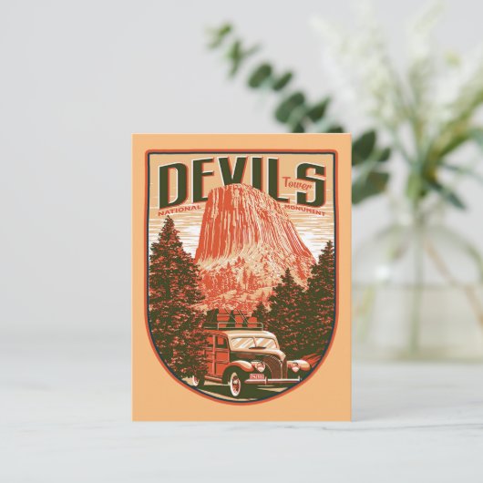 Devils Tower National Monument Briefkaart (Staand voorkant)