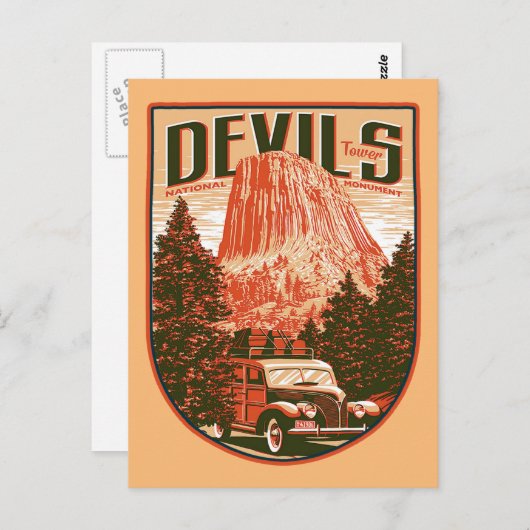 Devils Tower National Monument Briefkaart (Voorkant / Achterkant)