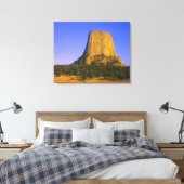 Devils Tower National Monument in Wyoming Canvas Afdruk (Insitu (Slaapkamer))