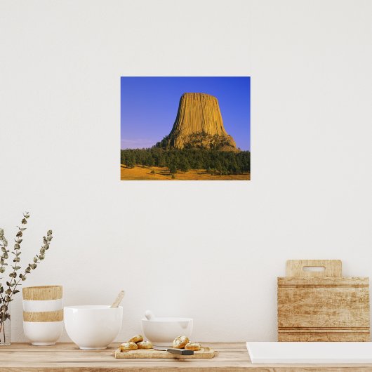 Devils Tower National Monument in Wyoming Poster (Keuken)