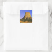 Devils Tower National Monument in Wyoming Vierkante Sticker (Tas)