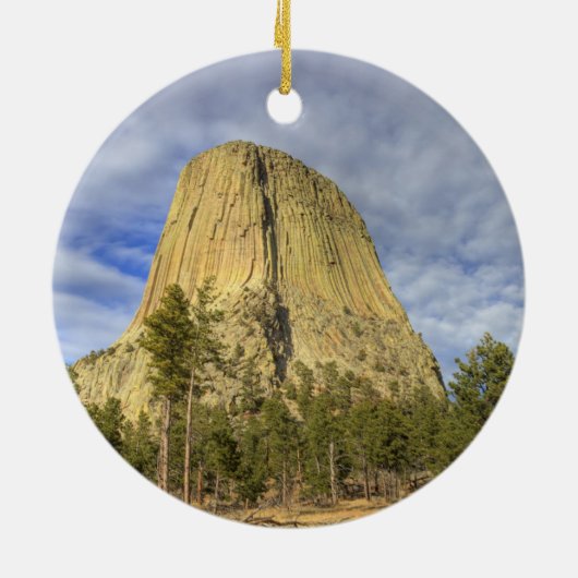 Devils Tower National Monument Keramisch Ornament (Achterkant)