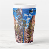 Devils Tower National Monument Latte Mok (Voorkant)