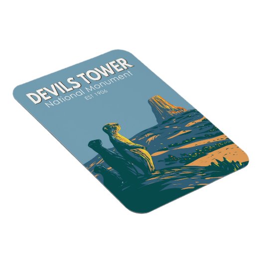 Devils Tower National Monument Prairie Dog  Magneet (Rechterzijde)