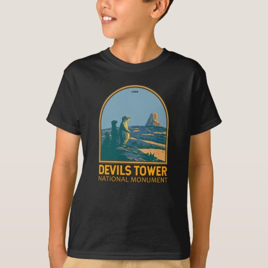 Devils Tower National Monument Prairie Dog  T-shirt (Voorkant)