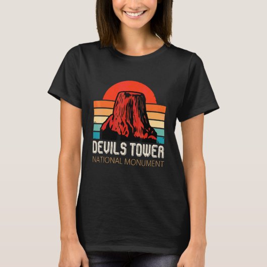 Devils Tower National Monument Souvenir Wyoming ZO T-shirt (Voorkant)