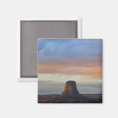 Devils Tower National Monument, Storm bij zonsonde Magneet (Voorkant / Achterkant)